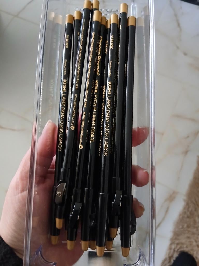 Nieuw Oogpotlood zwart met puntslijper, Ogen, Zwart, Nieuw, Ophalen of Verzenden
