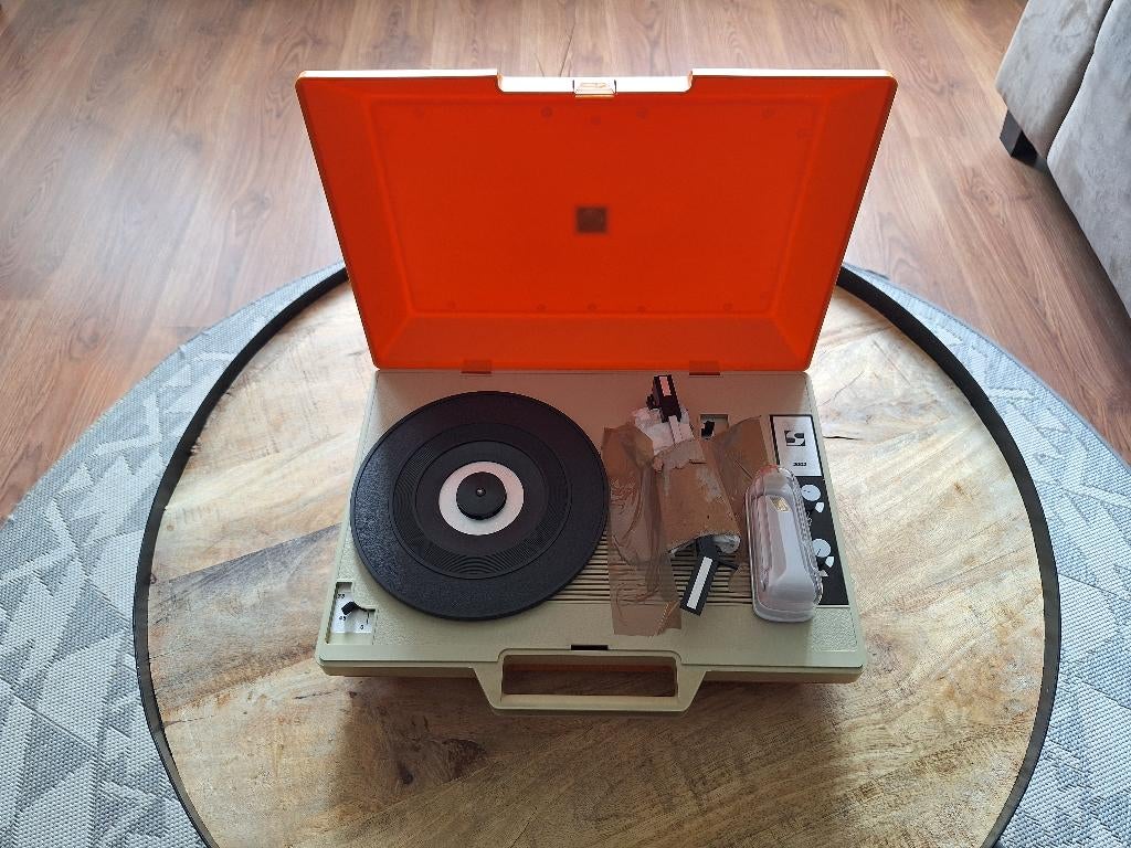 Saundy Pick-up Kofferplatenspeler!, Ophalen of Verzenden, Gebruikt, Platenspeler, Overige merken