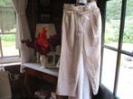 mj/NIEUW! MNG/broek/maat XS/34=36 LINNEN/beige met streepje, Verzenden, Beige, MNG, Nieuw