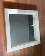 Hele mooie zware steigerhouten spiegel, Ophalen, Vierkant, Zo goed als nieuw, 75 tot 100 cm