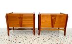 Bijzondere Deense design (nacht)kastjes – jaren ’60 –, Huis en Inrichting, Ophalen of Verzenden, Zo goed als nieuw, Minder dan 45 cm