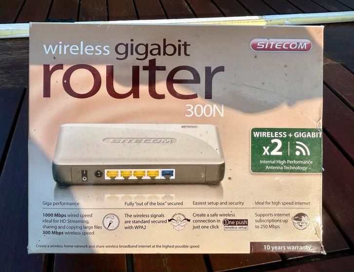 Sitecom Wireless Gigabit Router 300N - Gebruikt, Computers en Software, Routers en Modems, Gebruikt, Router, Ophalen of Verzenden