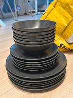 ikea zwart fargklar servies 18 delig compleet!, Huis en Inrichting, Keuken | Servies, Ophalen, Zo goed als nieuw, Overige stijlen