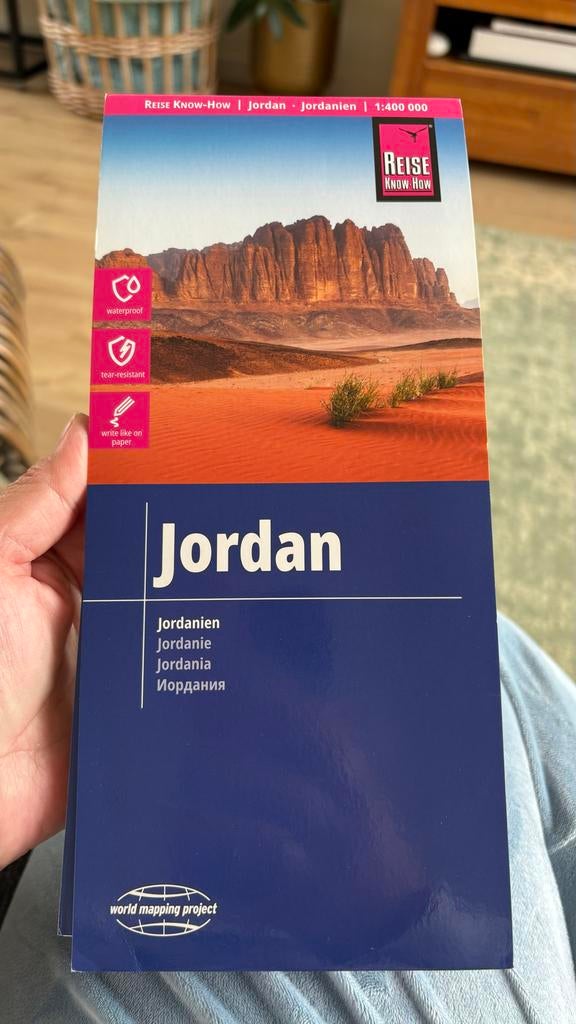 Wegenkaart Jordanië, Boeken, Overige gebieden, 2000 tot heden, Ophalen of Verzenden, Landkaart