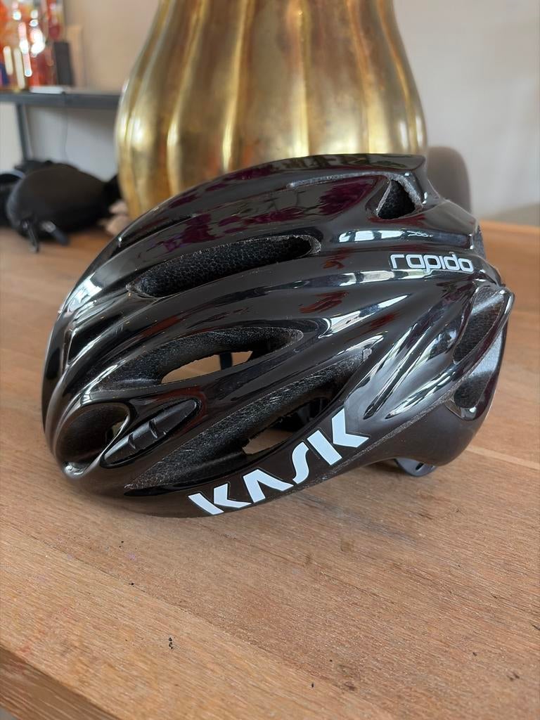 Kask Rapido Fietshelm Zwart Maat M (52-58), Ophalen of Verzenden, Gebruikt, M, Heer of Dame