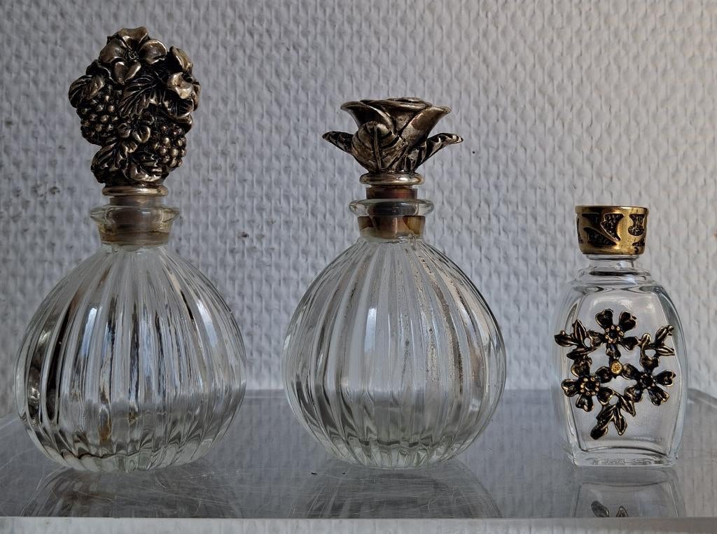 Vintage Parfumflesjes & Kristallen Karaf Godinger, Ophalen of Verzenden, Zo goed als nieuw, Parfumfles