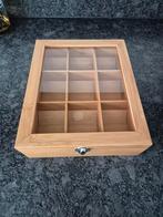 Bredemeijer theedoos 9- vaks met venster, Ophalen of Verzenden