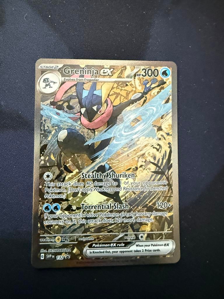 Greninja ex promo SV1P 132, Ophalen of Verzenden, Zo goed als nieuw, Losse kaart, Foil