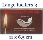 A2 luciferdoosje pusaca lula zagreb lange lucifers 3, Ophalen of Verzenden, Zo goed als nieuw, Luciferdoosjes of -merken