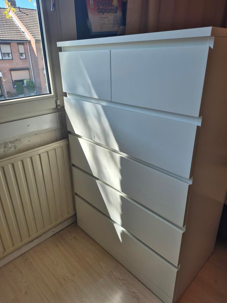 IKEA MALM Ladekast met 6 lades - Zo goed als nieuw, Ophalen, 5 laden of meer, 100 tot 150 cm, 50 tot 100 cm