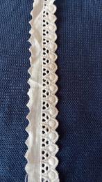 4 meter wit broderie katoen kant breed 2 cm, Ophalen of Verzenden, Nieuw, Kant