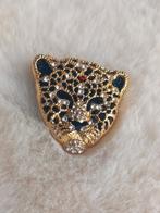 Leuke luipaard broche met strass, Overige materialen, Minder dan 4 cm, Nieuw, Ophalen of Verzenden