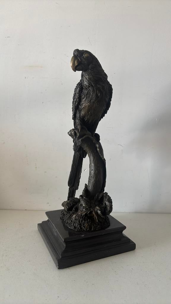 Papegaai brons beeld, Antiek en Kunst, Antiek | Koper en Brons, Ophalen of Verzenden