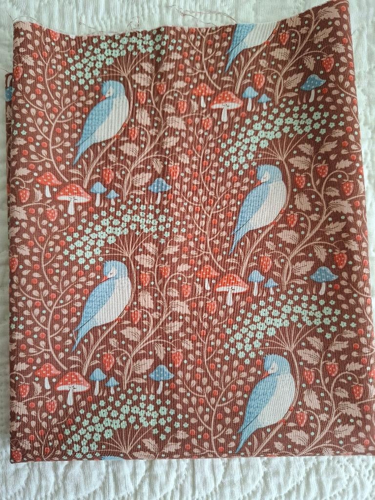 Mooie Tilda quiltstof, Bruin, Ophalen of Verzenden, Zo goed als nieuw, 30 tot 120 cm