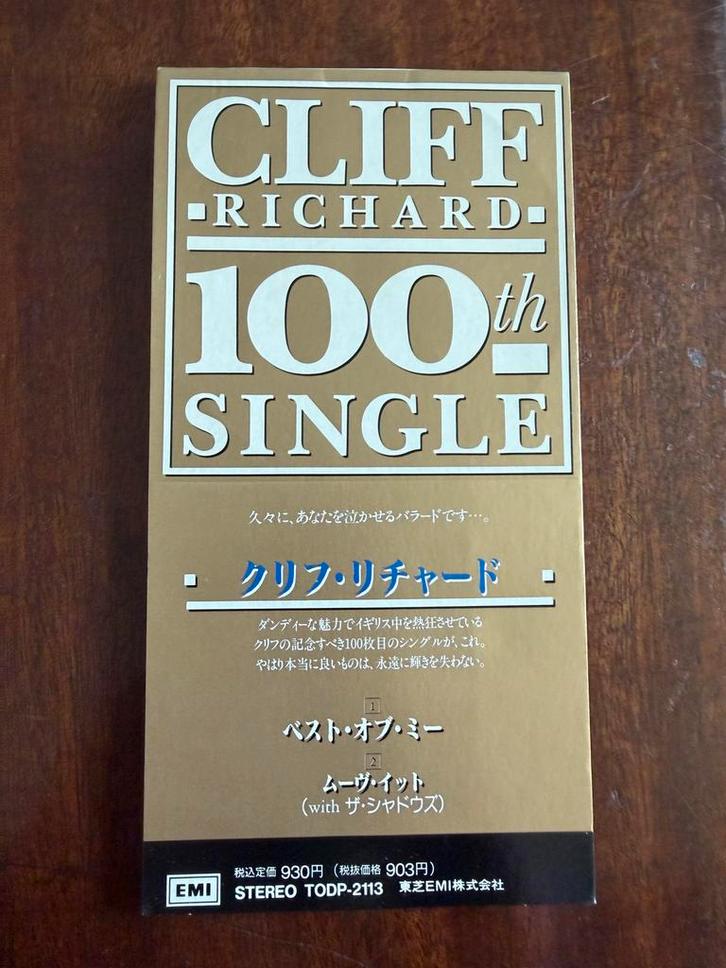 Cliff Richard - 100th Single - Japanse 3" CD Single, Cd's en Dvd's, Cd Singles, Zo goed als nieuw, Pop, 1 single, Ophalen of Verzenden