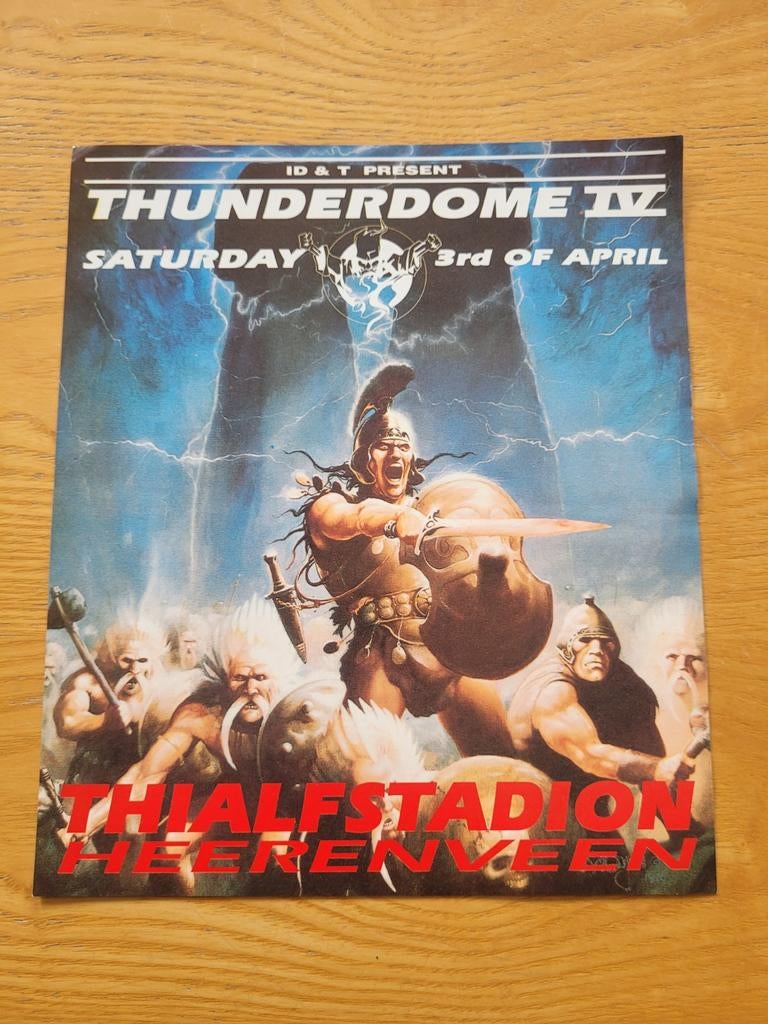 Thunderdome 4 flyer ( hardcore gabber ), Ophalen of Verzenden