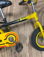 Loekie kinderfiets geel/zwart voor beginners, Ophalen of Verzenden, Gebruikt, Minder dan 16 inch