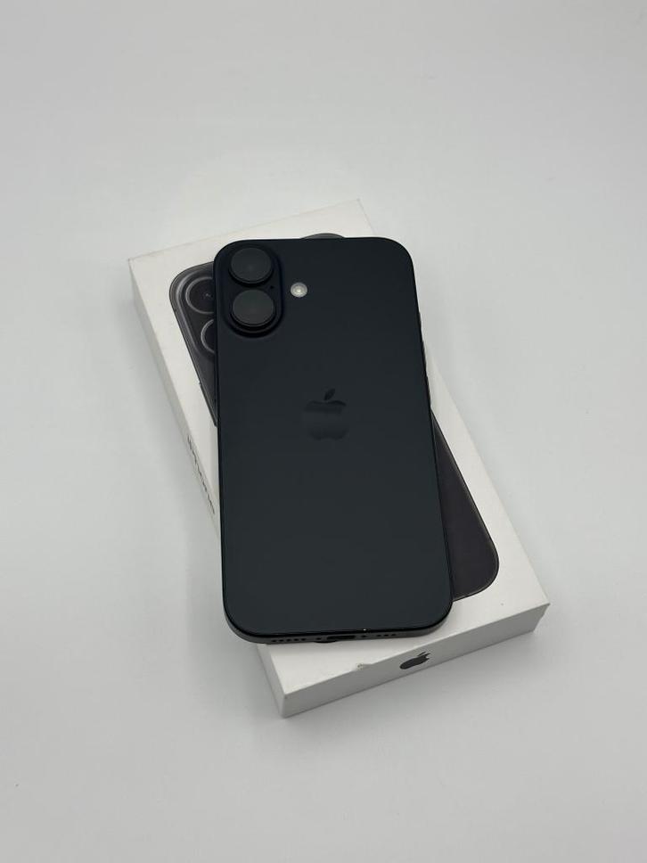 iPhone 16 | 128 GB | Zwart | Zeer Nette Staat | Garantie, Telecommunicatie, Mobiele telefoons | Apple iPhone, Gebruikt, 128 GB