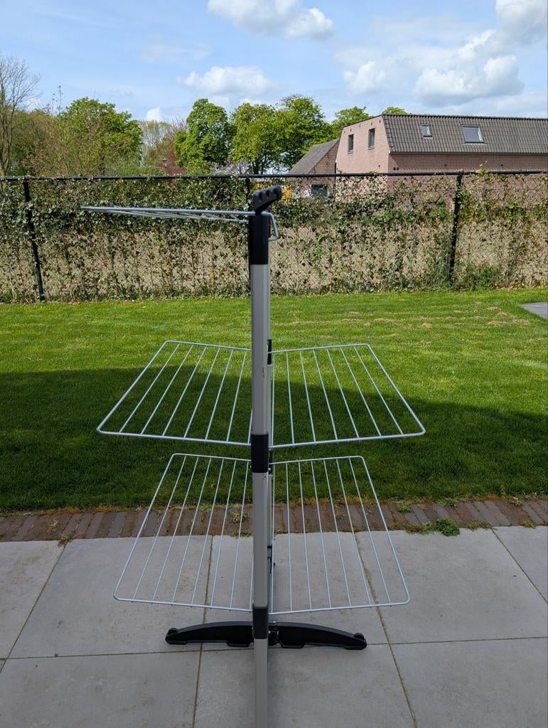 Inklapbaar wasrek (bovenste rekjes klappen niet goed uit!!), Tuin en Terras, Ophalen, Gebruikt, Wasrek