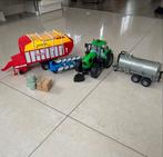 Bruder Deutz-Fahr Tractor met Ploeg en Balen, Ophalen of Verzenden, Zo goed als nieuw, Jongen of Meisje