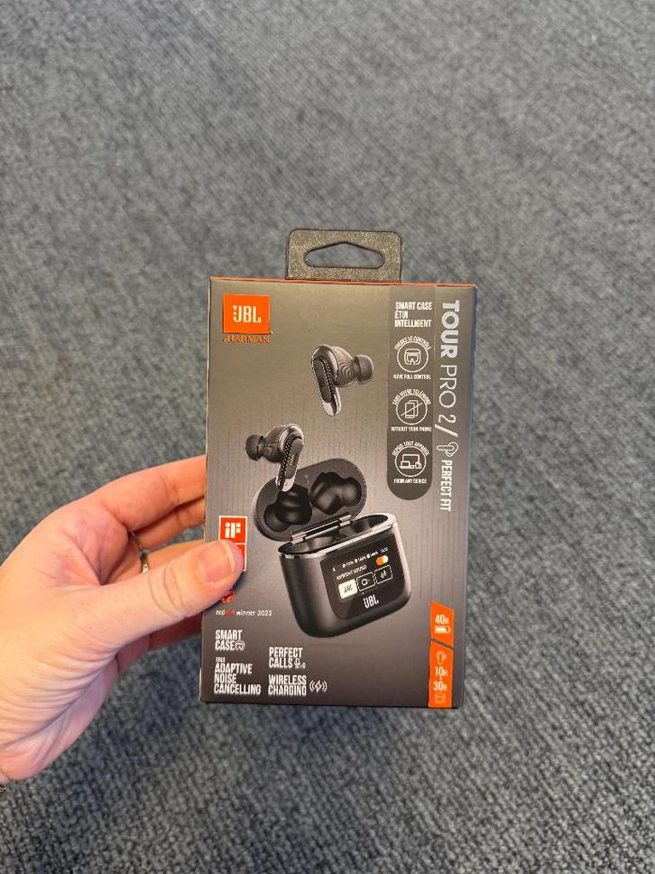 JBL Tour Pro 2 (Draadloos, Noise Cancelling) - Zwart, Telecommunicatie, Mobiele telefoons | Oordopjes, Nieuw, In gehoorgang (in-ear)