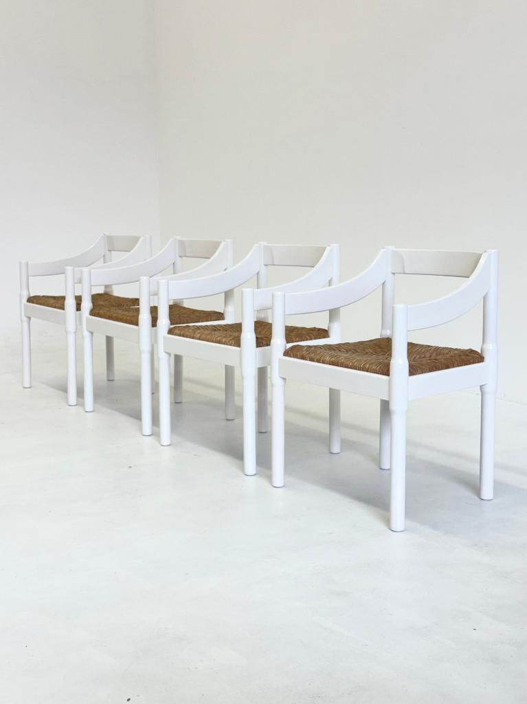 Set Carimate stoelen van Vico Magistretti in wit, Ophalen, -, Wit, -