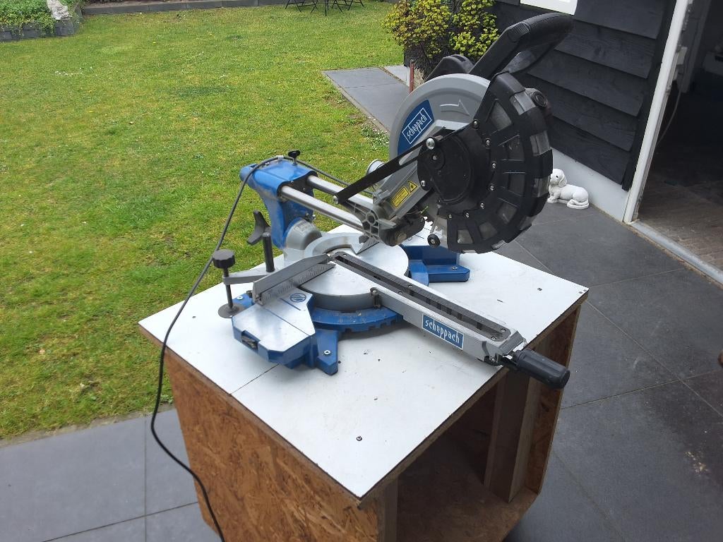 afkort zaag, Ophalen, Scheppach, Zo goed als nieuw, Afkortzaag