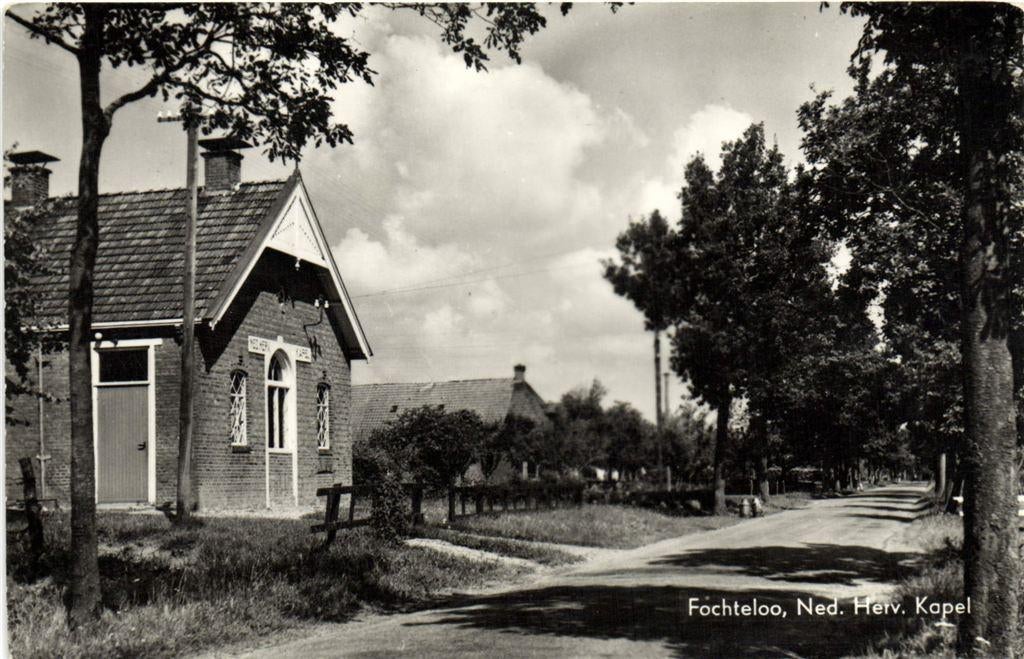 Fochteloo, Ned. Herv. Kapel - ongelopen, Verzenden, 1960 tot 1980, Ongelopen, Noord-Brabant