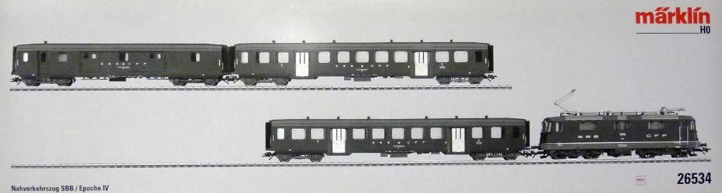 Märklin 26534 MFX Set (4) Buurtverkeer SBB, Wisselstroom, Treinset, Nieuw, Ophalen of Verzenden