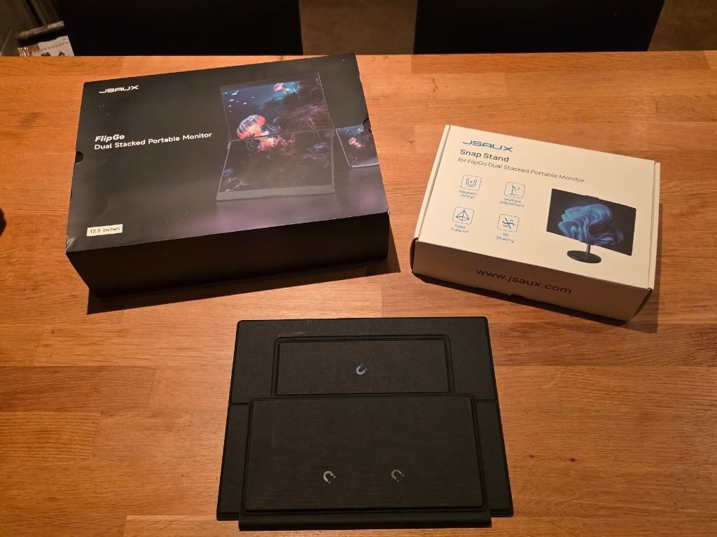 13.5" Dual Laptop Screen Extender JSAUX FlipGo Pro, Computers en Software, Monitoren, IPS, Nieuw, Ophalen of Verzenden, USB-C