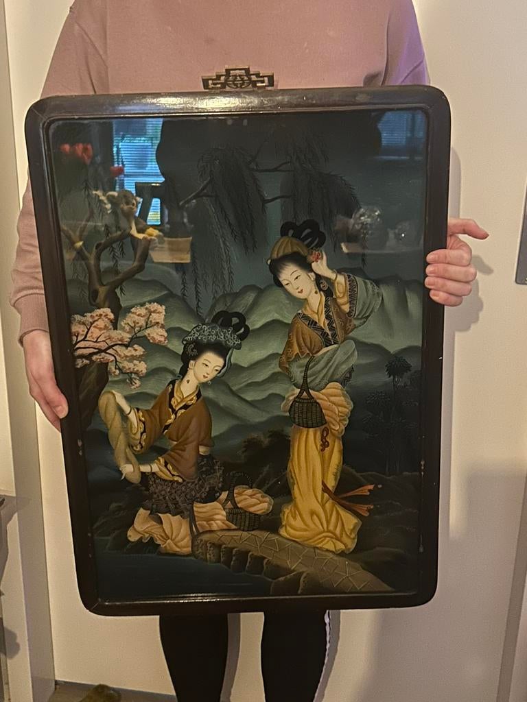 Chinees schilderij, Ophalen