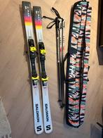 Salomon S Max 170 ski's met Leki stokken en Dakine tas, Ophalen, 160 tot 180 cm, Gebruikt, Salomon