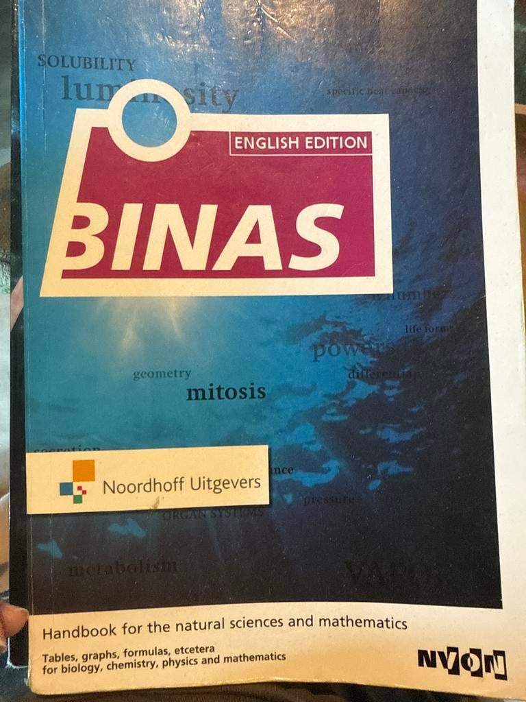 Binas 7e editie - Handboek voor natuurwetenschappen en wisku, Boeken, Studieboeken en Cursussen, Ophalen of Verzenden, Beta, Gelezen