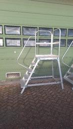 Bordestrap magazijntrap onderhoudstrap boottrap bordes 130cm, Ophalen, Gebruikt, Trap, Minder dan 2 meter