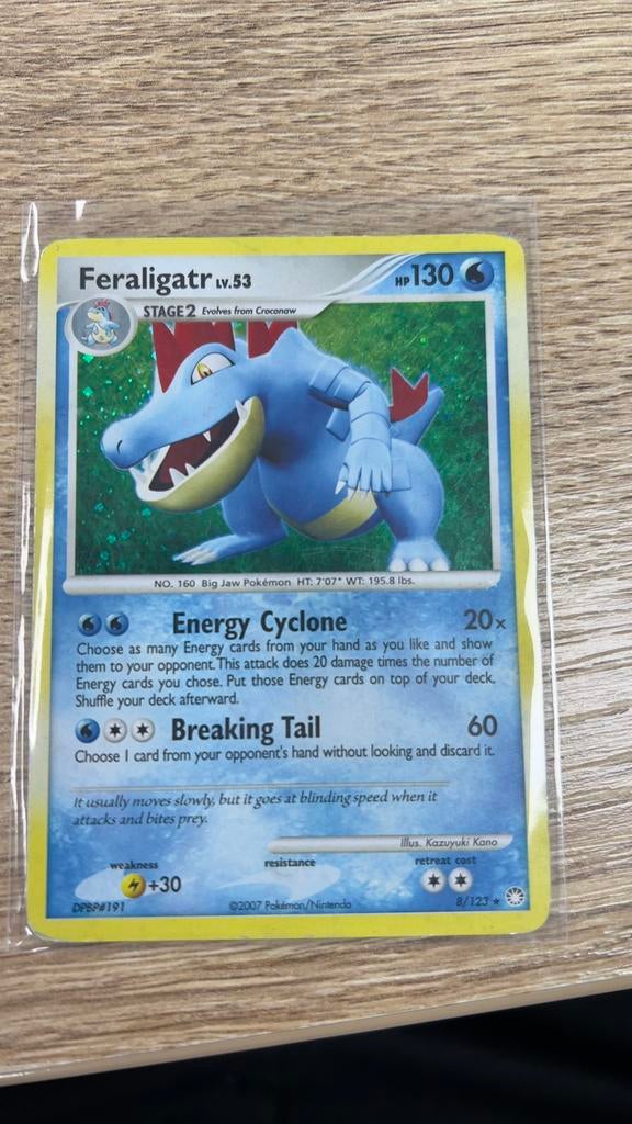 Feraligatr 8/123, Ophalen of Verzenden, Zo goed als nieuw