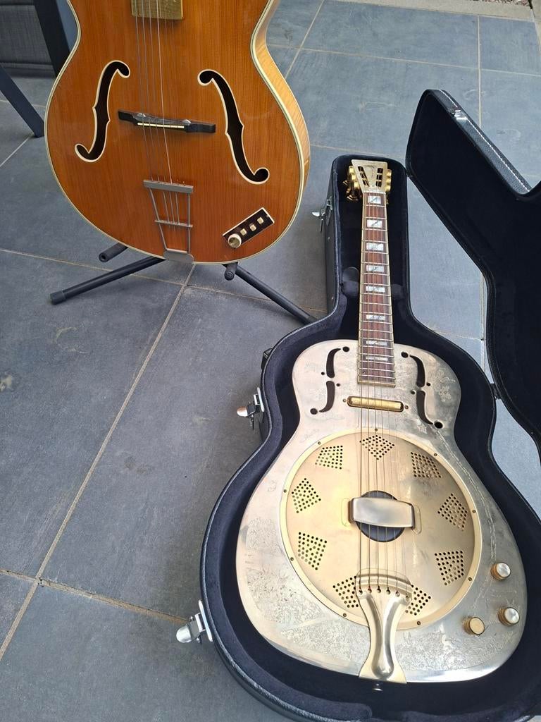 Höfner 1965 en prachtige Dean Resonator, Ophalen, Hollow body, Overige merken