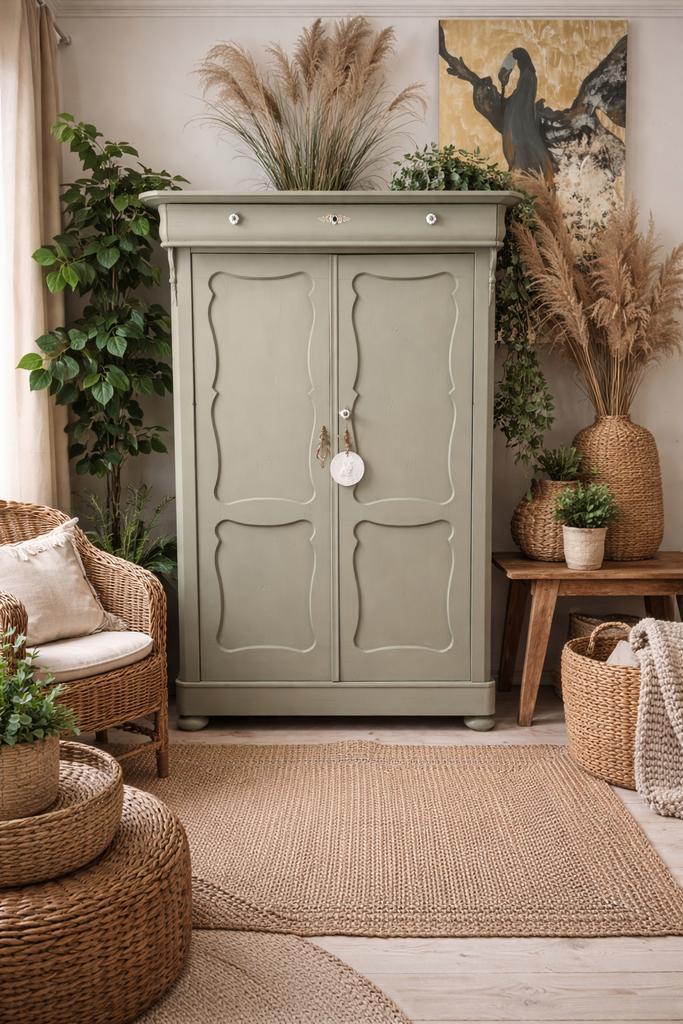 Biedermeier meidenkast linnenkast babykamer kledingkast, Kinderen en Baby's, Kinderkamer | Commodes en Kasten, Zo goed als nieuw