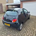 Ford Ka 1.3 I 44KW 2008 Zwart, Auto's, Voorwielaandrijving, 1299 cc, 31 €/maand, 4 cilinders