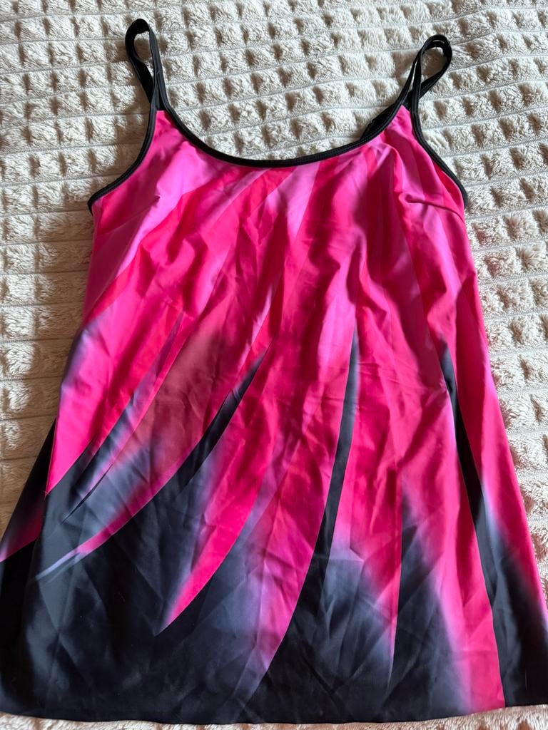 Tankini top lang, Ophalen of Verzenden, Zo goed als nieuw, Zwart, Overige typen