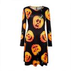 Zwarte pompoenen jurk halloween gothic dames vrouwen, Maat 38/40 (M), Verzenden, Zwart, Nieuw