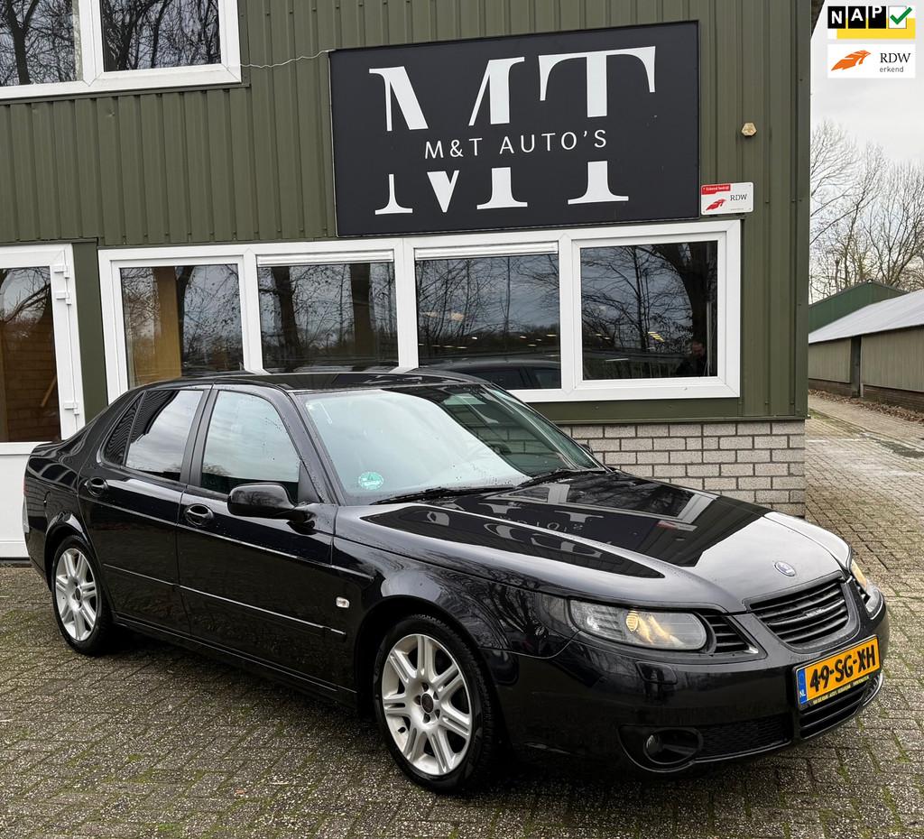 Saab 9-5 2.0t Arc NAP AUT CRUISE STOELVERW TREKHAAK, Auto's, Saab, 4 cilinders, 150 pk, 1505 kg, Zwart