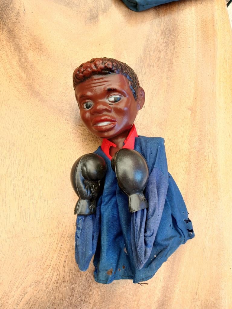 Vintage boxing handpop, Antiek en Kunst, Antiek | Speelgoed, Ophalen of Verzenden