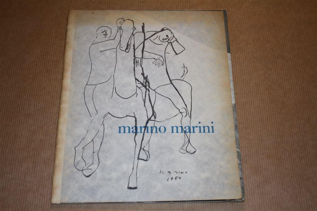 Tentoonstellingscatalogus Marino Marini - 1955, Ophalen of Verzenden, Gelezen
