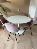 Ronde eettafel, Huis en Inrichting, Tafels | Eettafels, Ophalen, Rond, Zo goed als nieuw, Vier personen