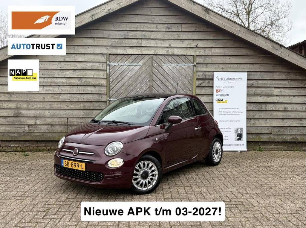 Fiat 500 0.9 TwinAir Turbo Lounge | Airco | Panoramadak | Cr, Voorwielaandrijving, Stof, Gebruikt, Origineel Nederlands
