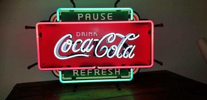 Coca Cola neonverlichting div. neon lampen fifties sixties, Verzamelen, Merken en Reclamevoorwerpen, Zo goed als nieuw, Lichtbak of (neon) lamp