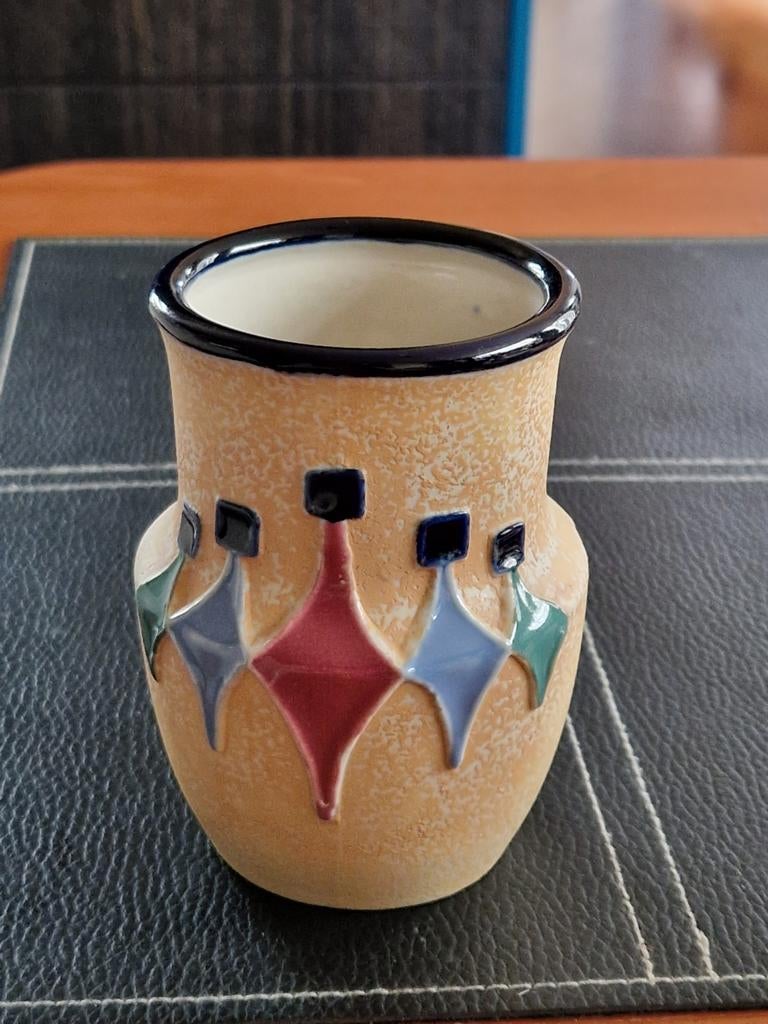Vintage Amphora Art deco Vaasje  Czeche Slowakije Gemerkt, Ophalen of Verzenden