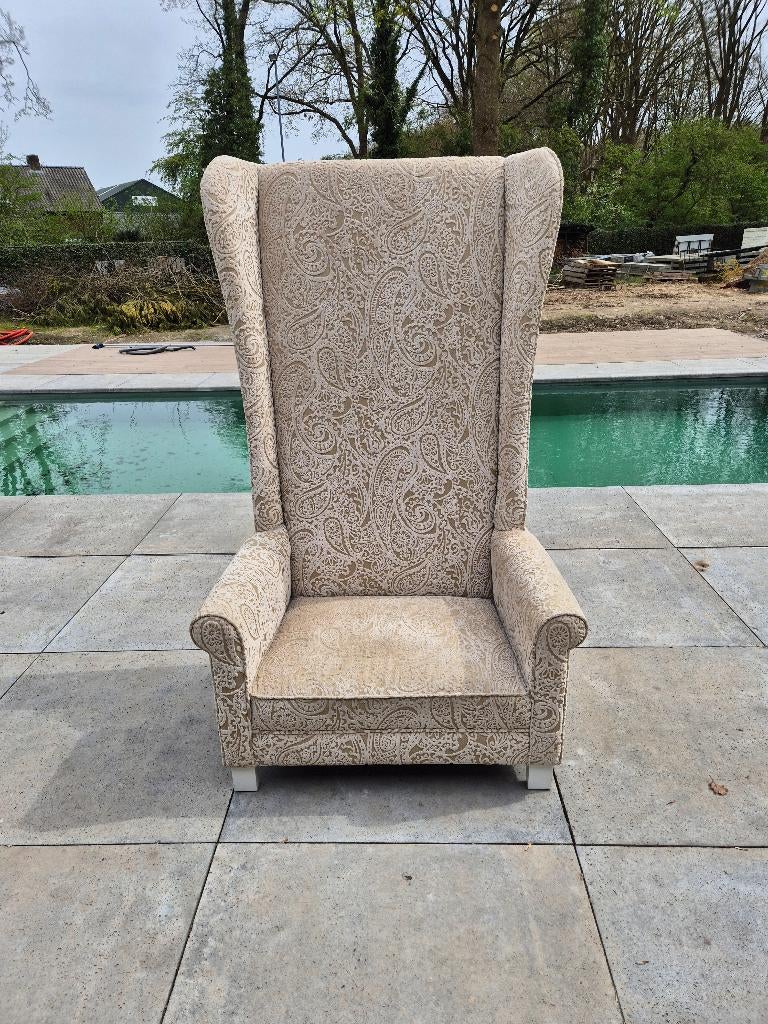 hoge fauteuil Van Heeren en Hovelingen, Huis en Inrichting, Fauteuils, Ophalen, Gebruikt, 75 tot 100 cm, 100 tot 125 cm