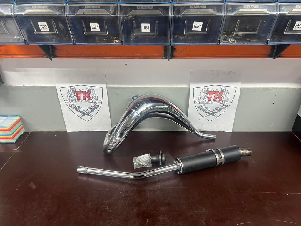 Derbi/aprilia scr corse chrome 50/70 zgan, Uitlaat, Ophalen of Verzenden, Zo goed als nieuw, Nvt