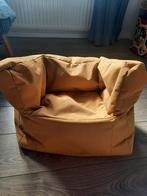 Okergele zitzak - kan nog prima een ronde mee!, Huis en Inrichting, Zitzakken, Ophalen, Gebruikt, Geel, Zitzak